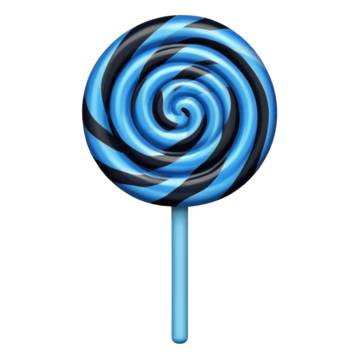 i want dark blue and black lollipop sticker