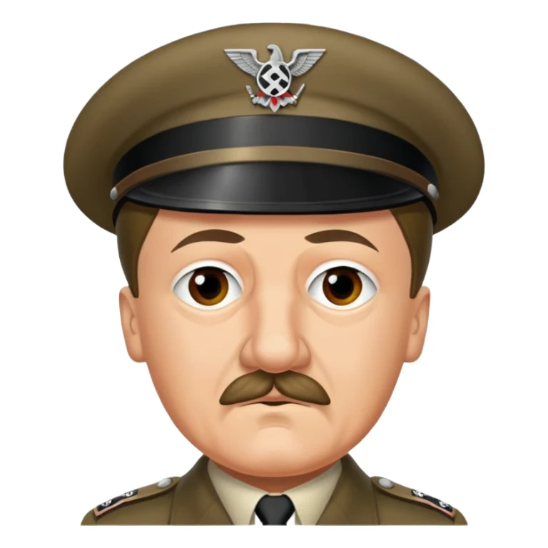 Je veux un emoji représentant adolf Hitler  sticker