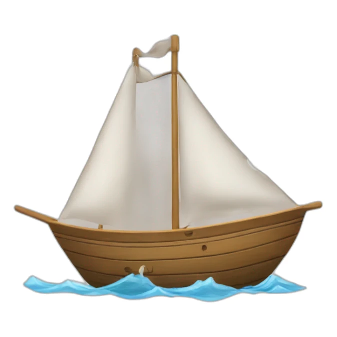 Une pieuvre qui brûle sur un bateau sticker