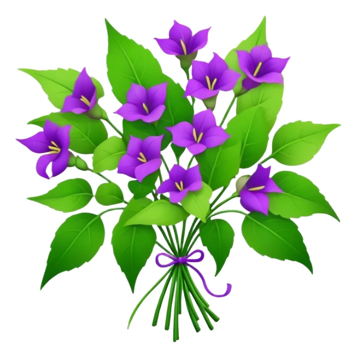 big bouquet Sandpaper Vine, stem, leaf sticker