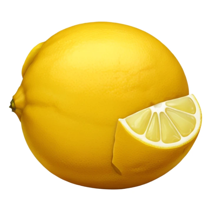 The leftovers of a lemon after squeezing it sticker
