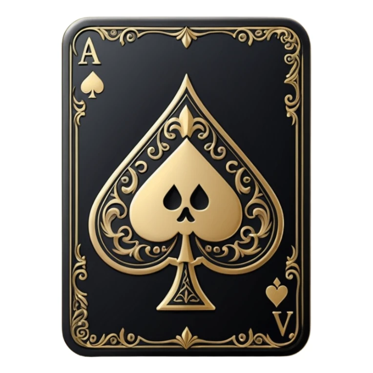 Ace of spades black sticker