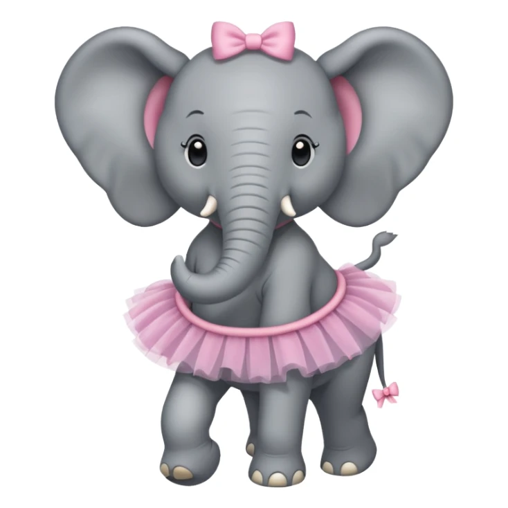 A three legged prima-donna elephant with piercings. sticker