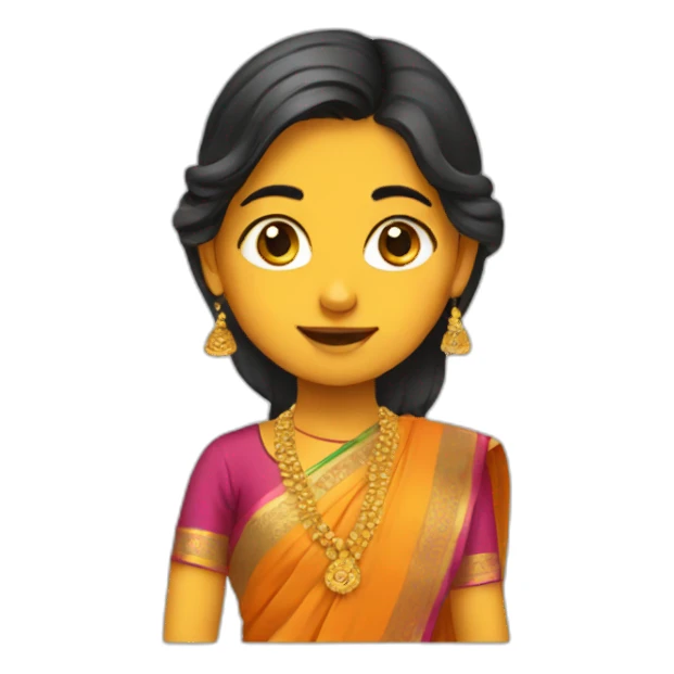 Gujarati girl sticker