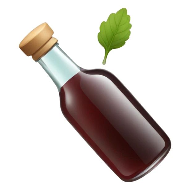 bottle of vinegar and a spoon sticker