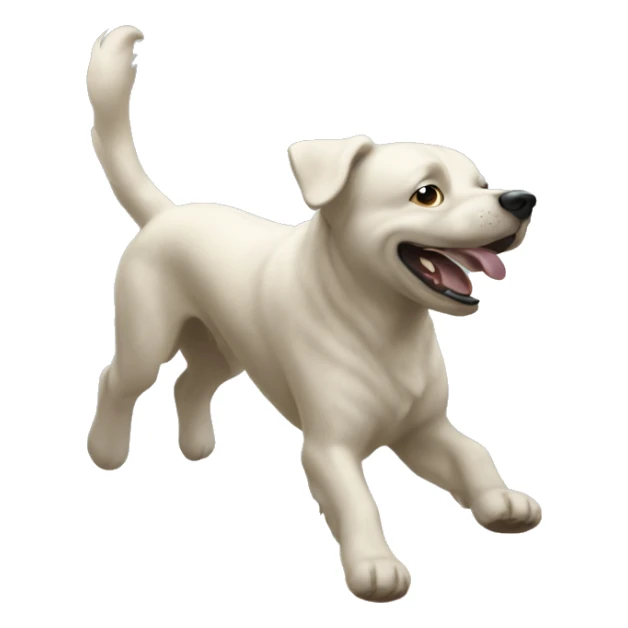 Now that the dog is clean the gravity is not strong enough to hold it down so it begins to float to town.  sticker