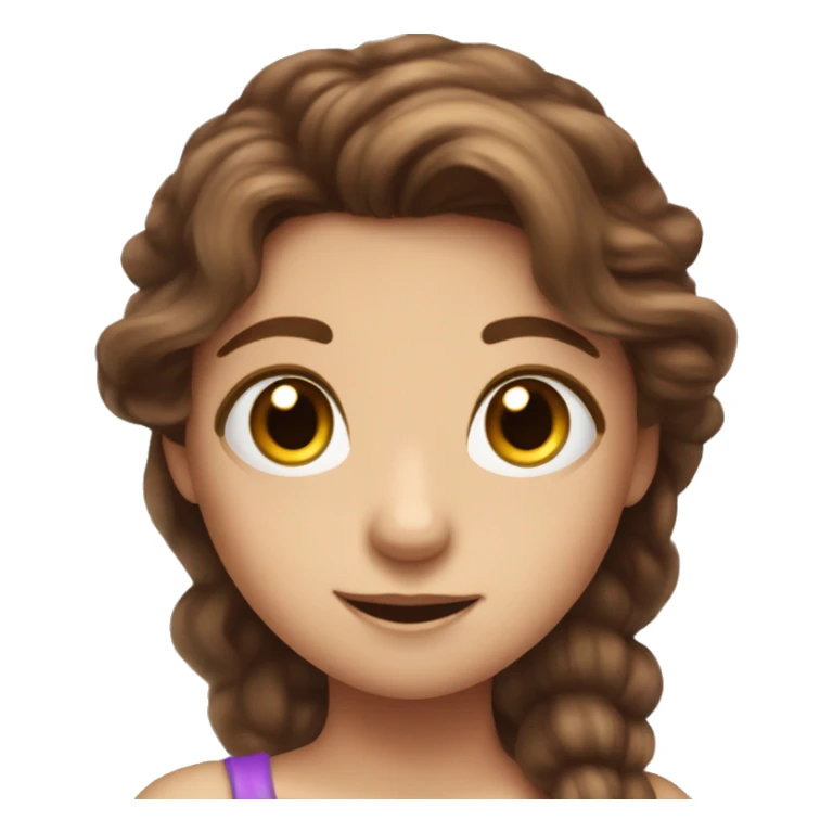 Fairy with timer bell wand and hazel eyes and brown hair sticker