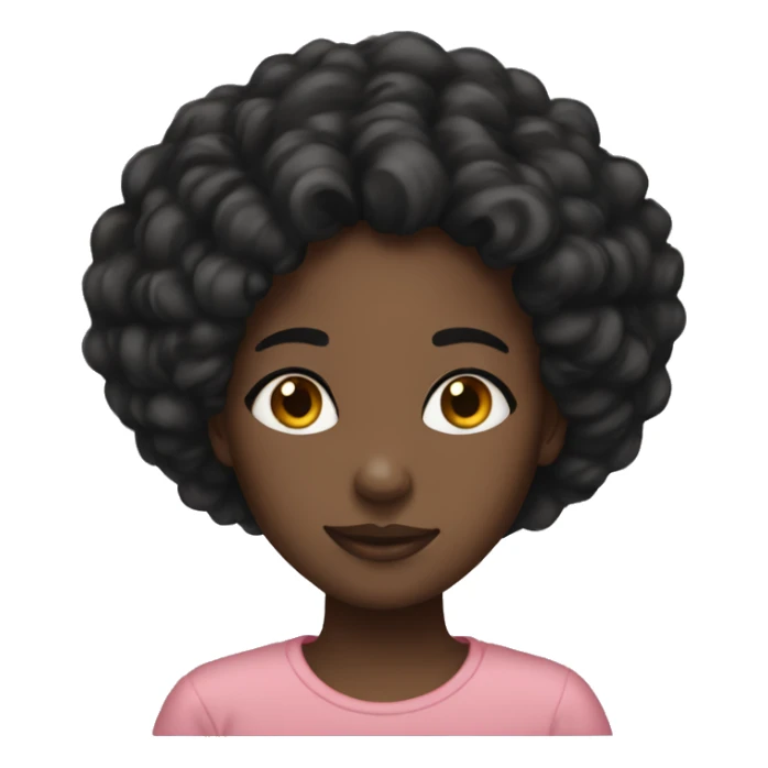 Black girl heart eyes  sticker