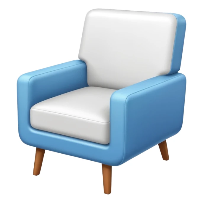 white square chair sticker