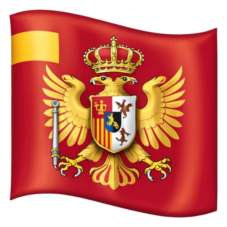 La bandera de España con el águila de san juan sticker