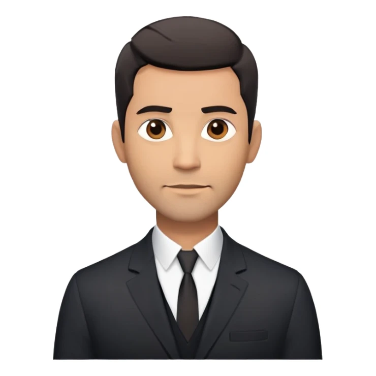 Good-looking robust man in his mid-40s with light brown skin tone, short black hair with evident fade cut, 5 o'clock shadow/scruff instead of beard, strong square face, approachable TV host expression, black blazer left open showing white buttoned shirt with open collar, no tie sticker