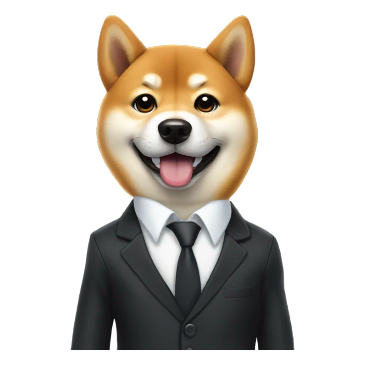 Shiba inu in suit sticker