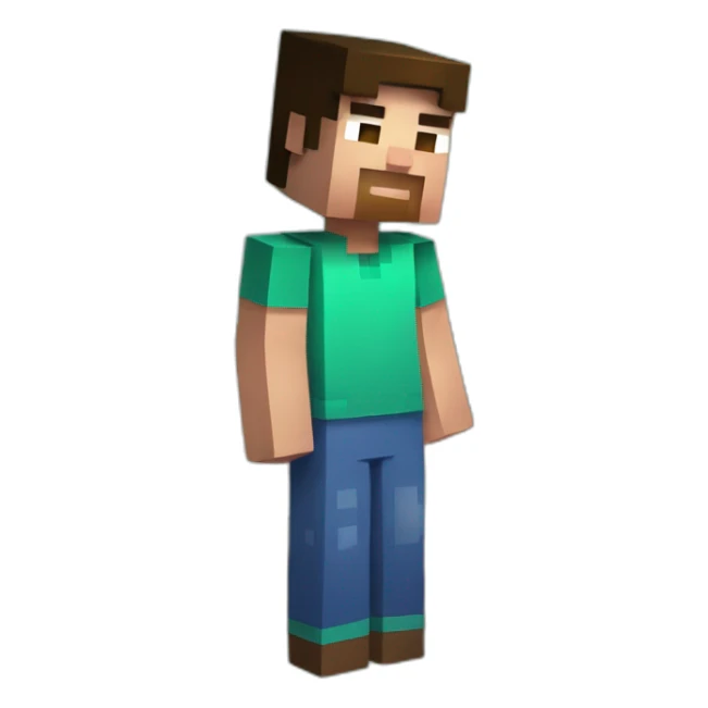 Minecraft steve pregnant holding his pregnant stomach sticker
