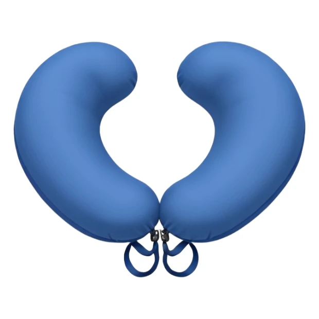 A soft U-shaped travel pillow covered in smooth fabric for cozy neck support. sticker