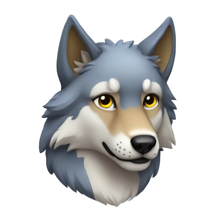 Anthro Wolf sticker