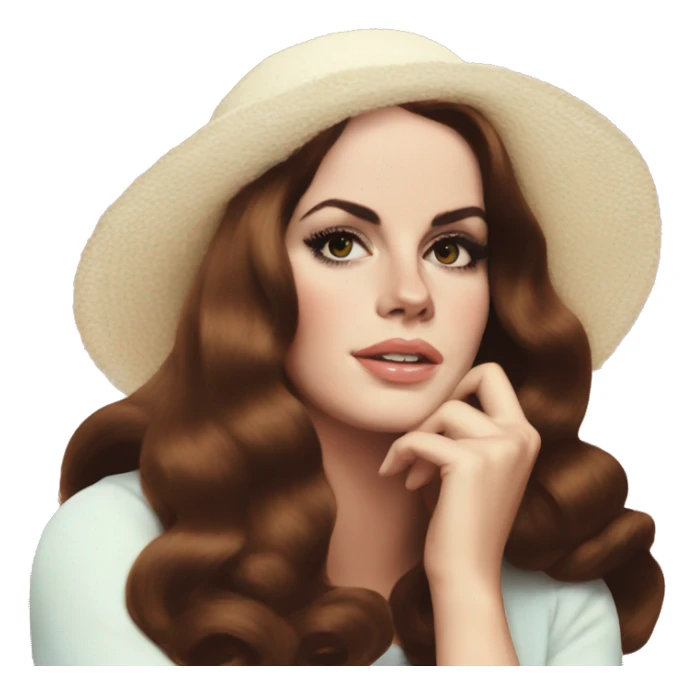 Lana Del Rey 60s aesthetic sticker
