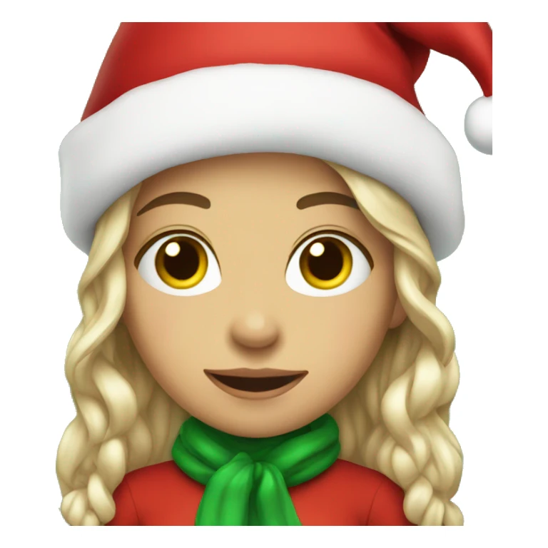 Cute girl christmas  sticker