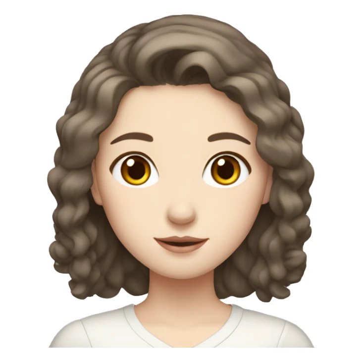 brunette white girl in south korea  sticker