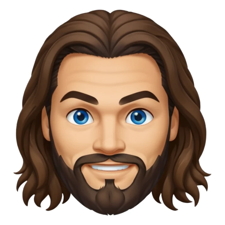 Blue eyes Jason mamoa longer hair smiling sticker
