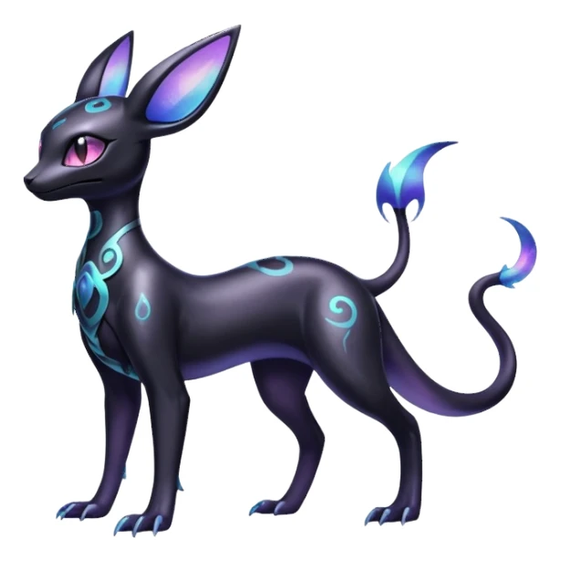 Shiny Ethereal Celestial Salandit-Umbreon-Espeon-Hybrid (Full body) sticker