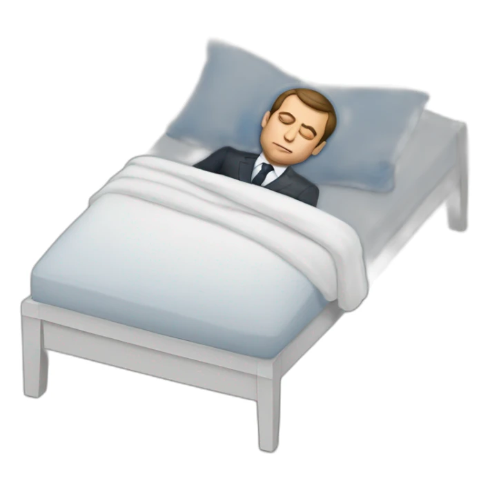 Macron-sleep sticker