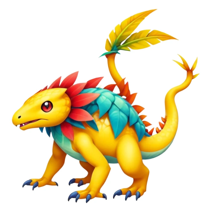 Exotic Tropical Pokémon-Fakémon-hybrid-creature (full body) sticker