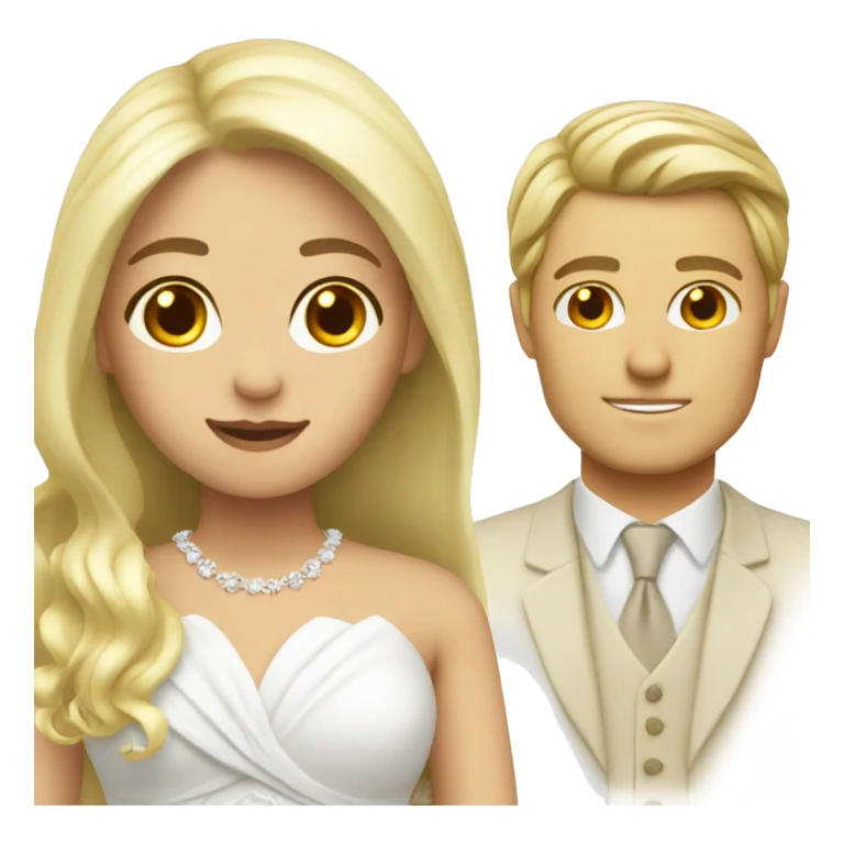 blonde bride long hair and a teacher sticker