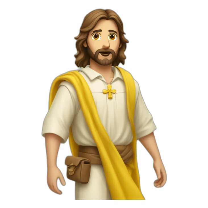 JESUS SCOUT CON PAÑUELO AMARILLO  sticker