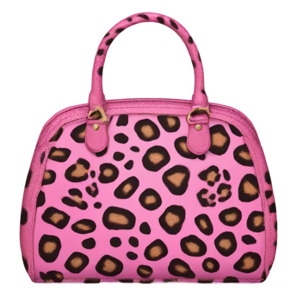 Pink Cheetah print purse  sticker