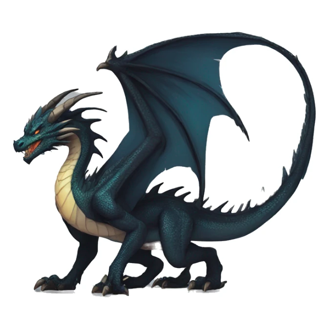 Modern dragon-hybrid Design by LiLaiRa sticker