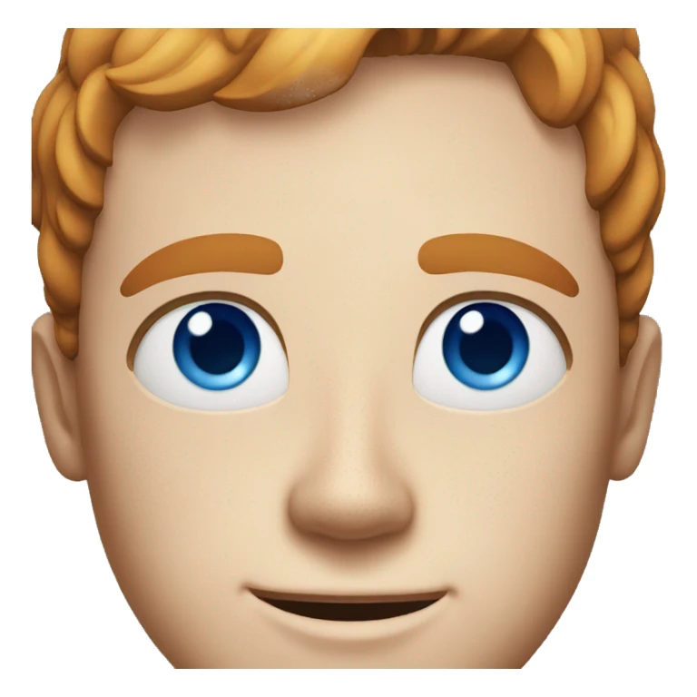  A guy with blue eyes and freckles  sticker