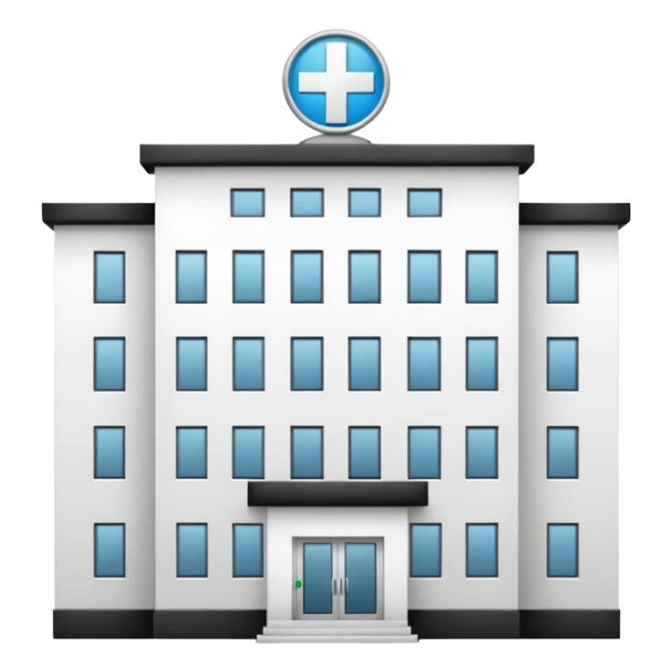HOSPITAL desde fuera sin cuadro  sticker