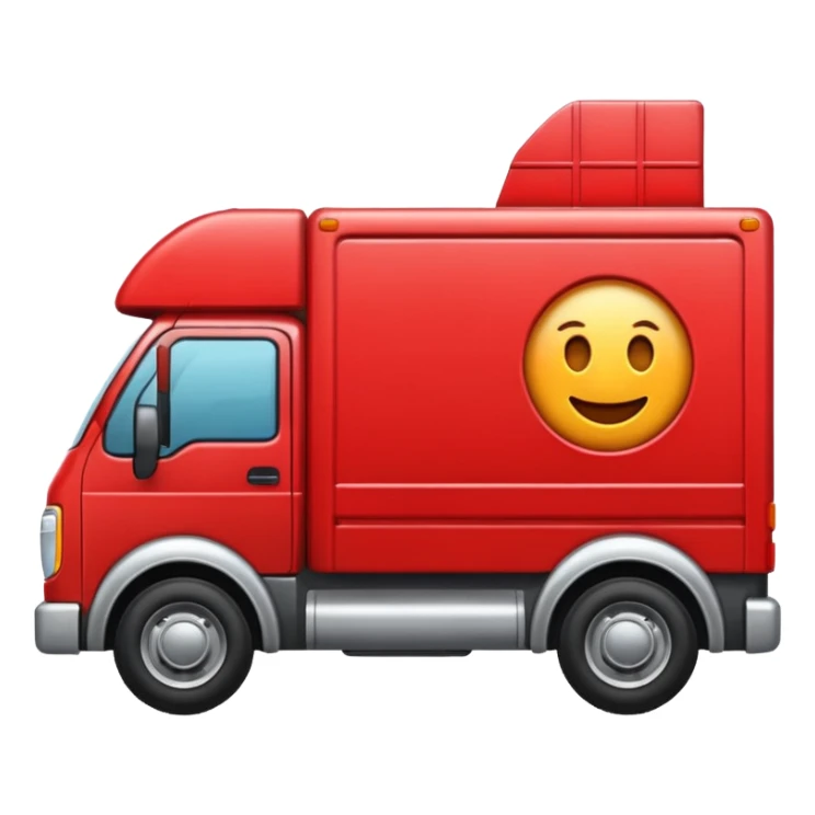 emoji of delivery truck  sticker