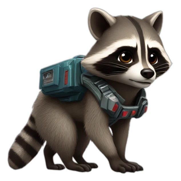 racoon guardian of the galaxy sticker