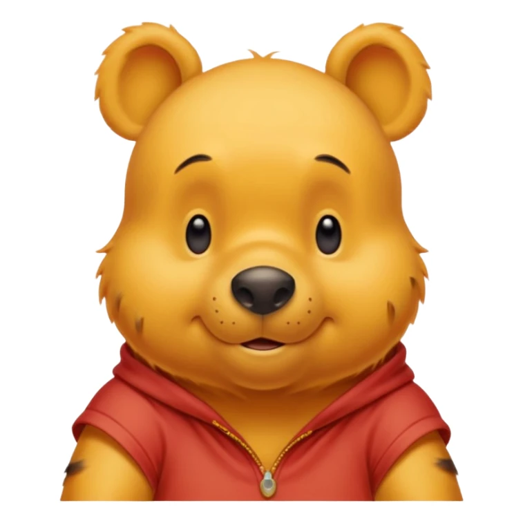 Winnie the Pooh saying “nobody is home” sticker