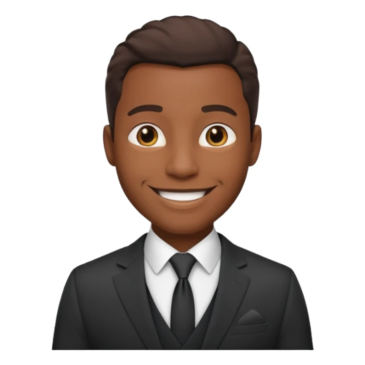 confident professional black male sticker