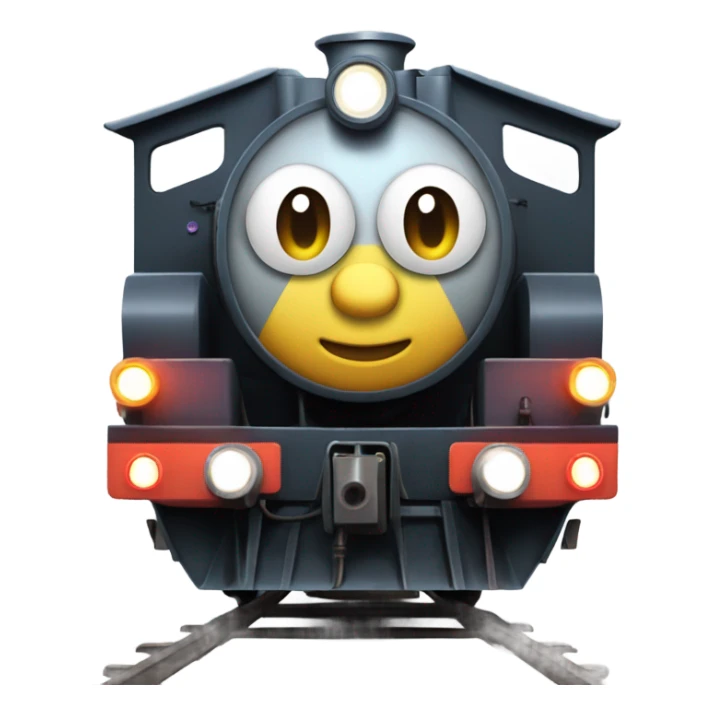 A electric locomotive (With little Kirby shiny eyes) sticker