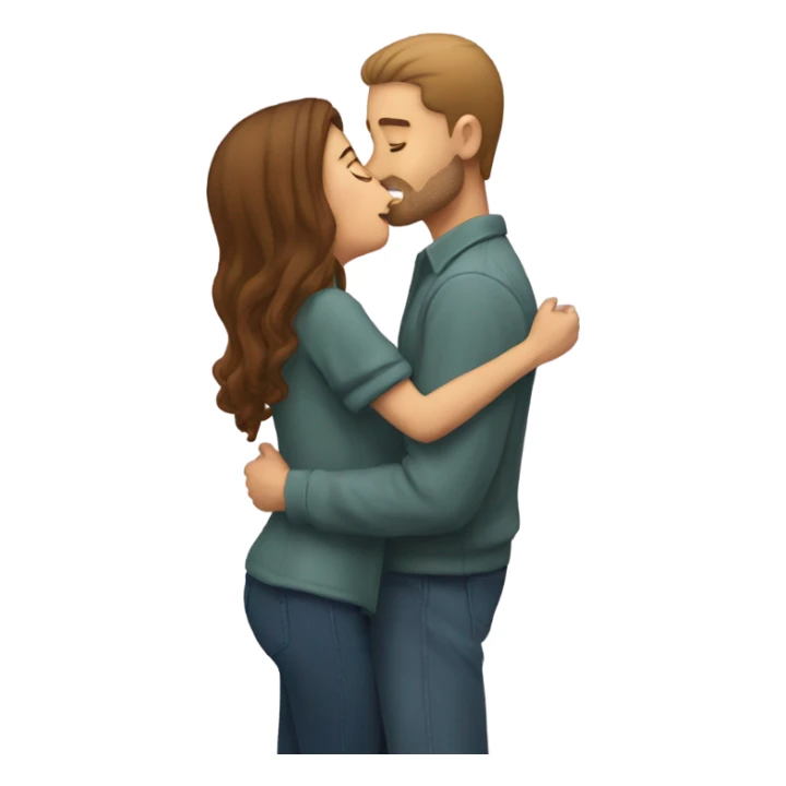 Me kissing my girl sticker