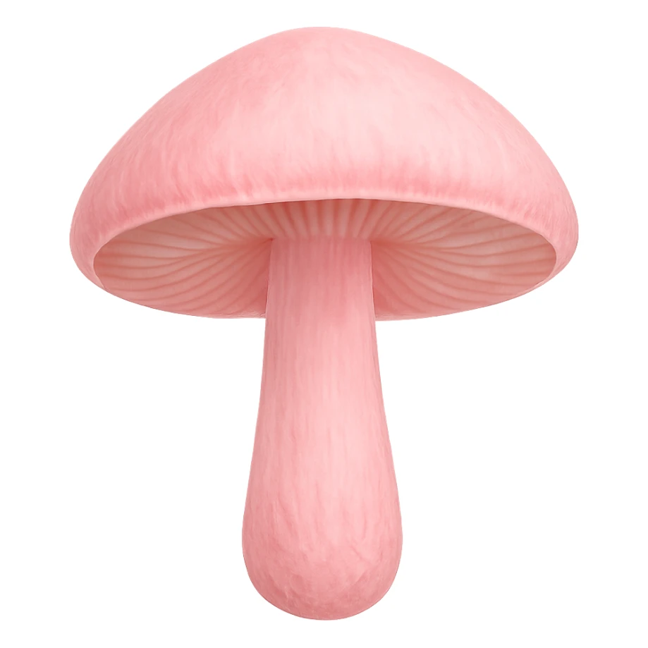 pink mushroom, no background sticker