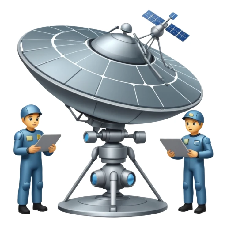 satellite qui observe plein d’unités sticker