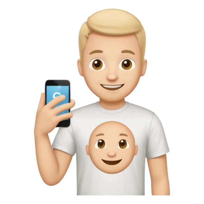 cool text "good qa" with a funny guy and funny font design sticker