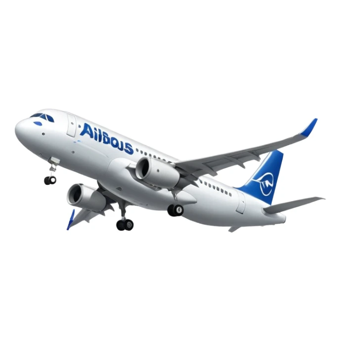 Airbus A320 of Airbus company sticker