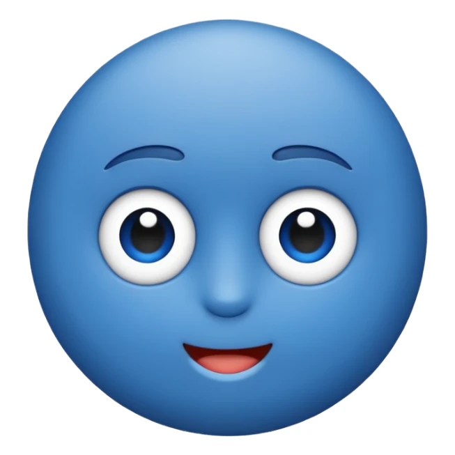 Verificación azul con un chulito blanco  que el emoji sea redondo y sin cara sticker