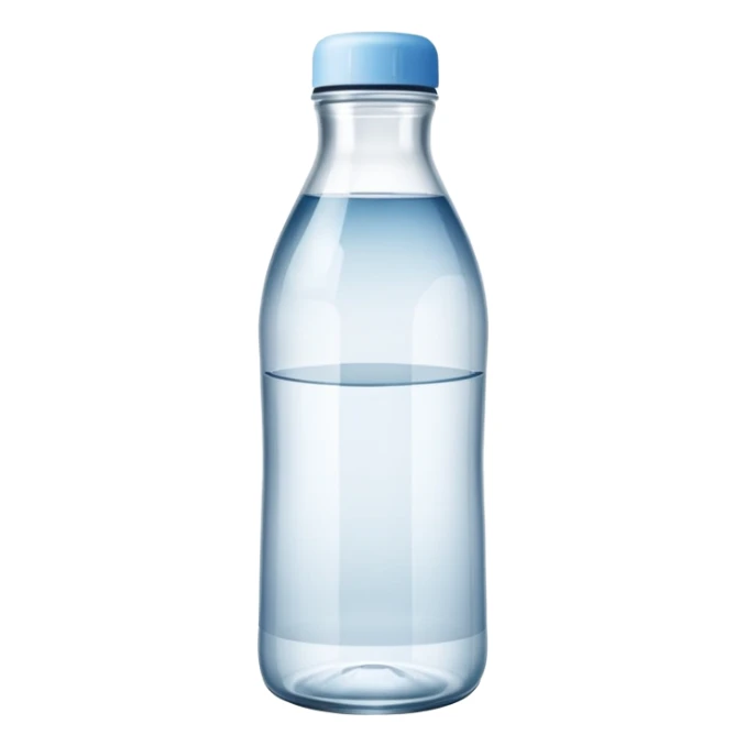 premium water bottle exposed on a premium plate by a high standard waitress sticker