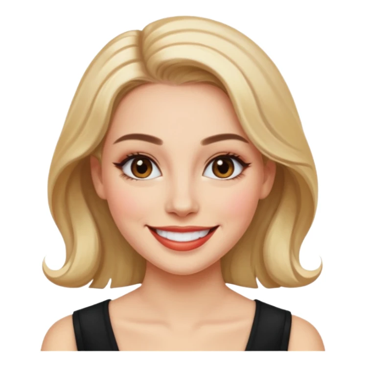 Women painting smilling sticker