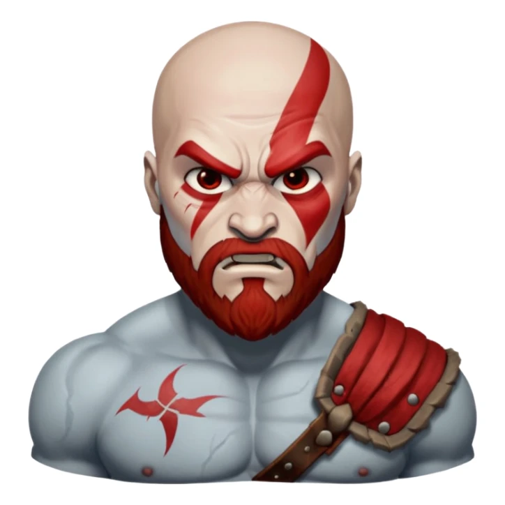 create a emoji for god of war kartos version sticker