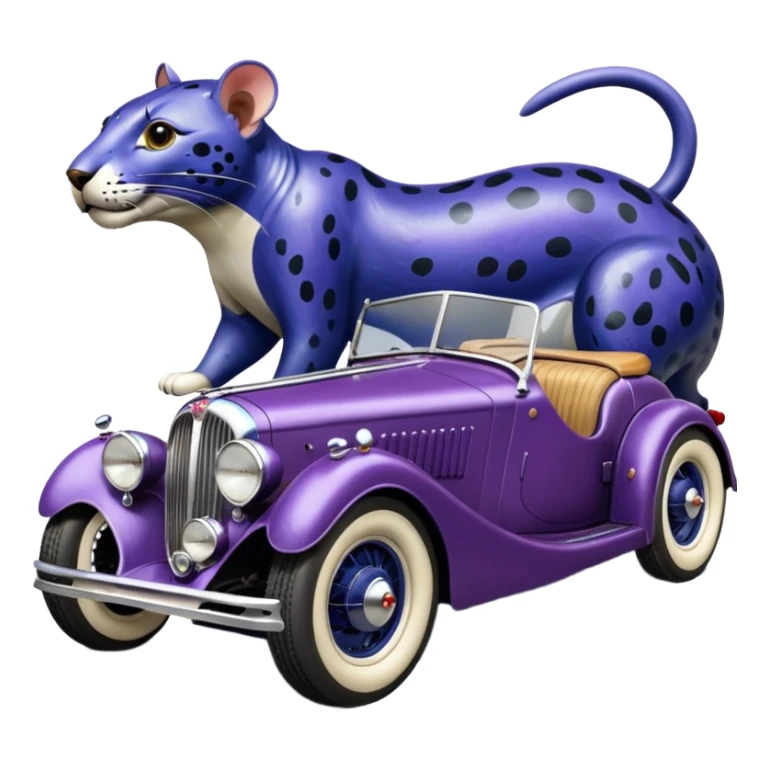 A very fast racing 1934 jaguar roadster rustic old antique rat hot rodded blueberry and cherry pearl trailer  sticker