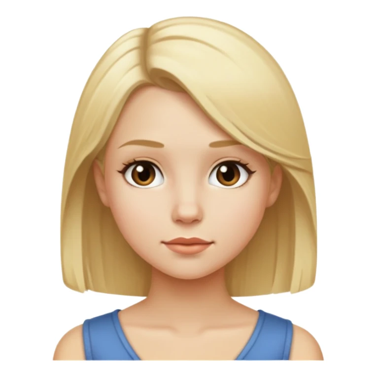 Girl Named Amanda blonde hair short sticker