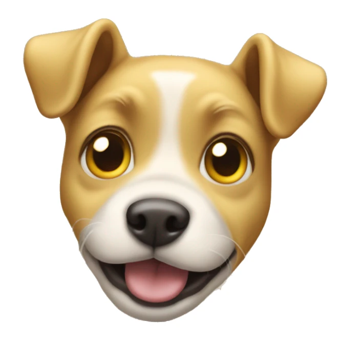 yellow face emoji puppy dog eessobbing sticker