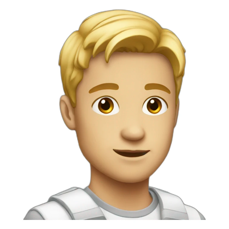 young adult white sticker